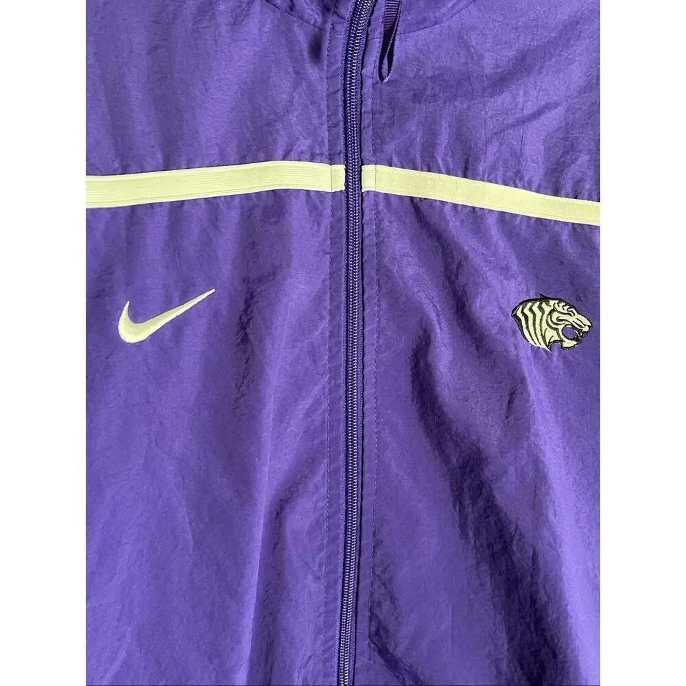 Vintage Nike Team Ouachita Baptist University Tigers Full Zip Jacket